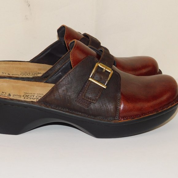 Naot Slip On Leather Mules Size 39 (US Size 8) Clog Comfort Shoes - Picture 6 of 13